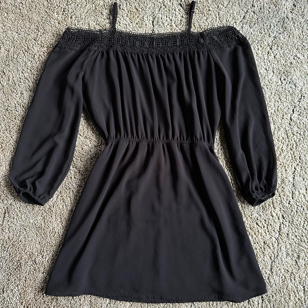 Elegant Black Off-Shoulder Dress